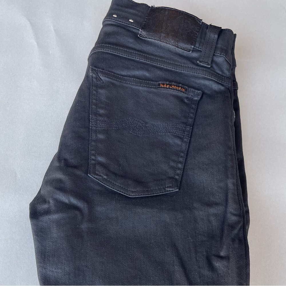 Nudie Jeans Tight Terry Painted Black 30x30 - Picture 2 of 10